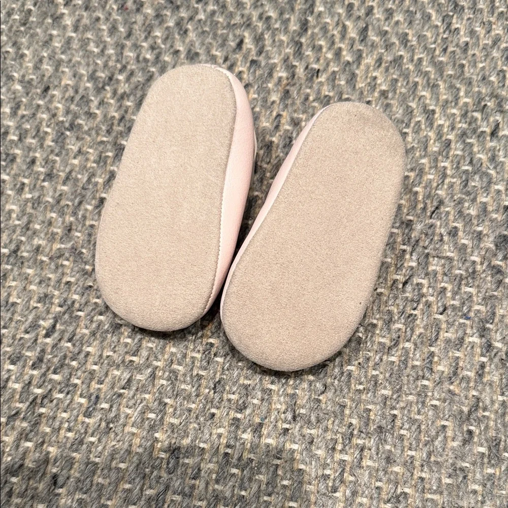 Janie and Jack Soft Pink Baby Ballet Crib Shoes 3-6 Months